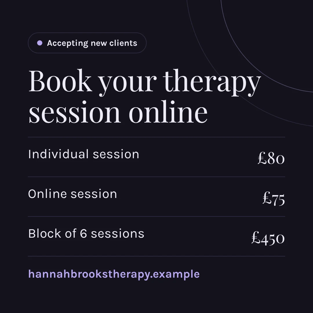 Instagram booking post