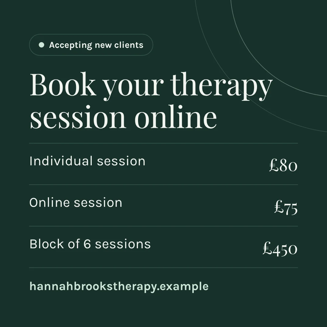 Instagram booking post
